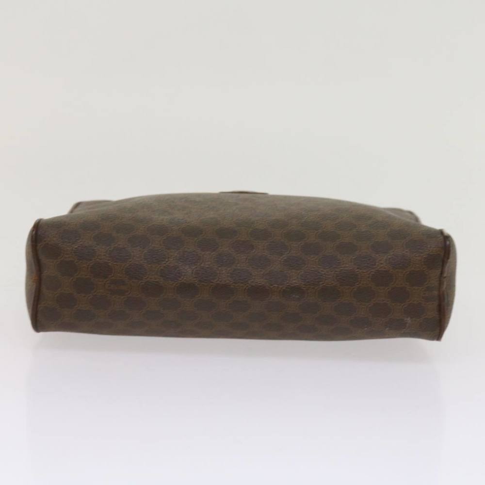 CELINE Macadam Canvas Clutch Bag PVC Brown Auth 65270 - Picture 6 of 16